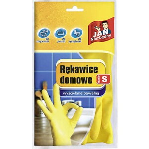 Rękawice domowe Jan Niezbędny wyściełane bawełną S