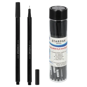 Cienkopis 0.4 czarny tuba op.20 szt. STARPAK 546498