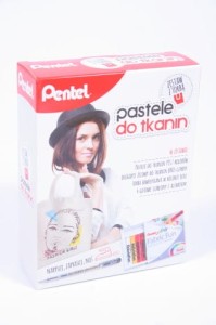 Zestaw pasteli do tkanin z torbą PENTEL PTS