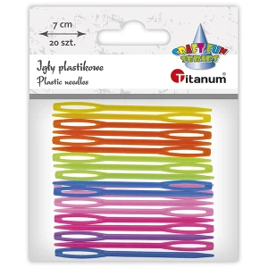 Igły plastikowe mix kolorów TITANUM CRAFT-FUN SERIES