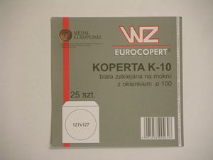 KOPERTA NA CD SPRZYL BIA O  100 WZ FOL OP25SZT