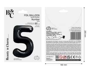 BALON FOL 5 CZAR MAT 85CM GO PBH
