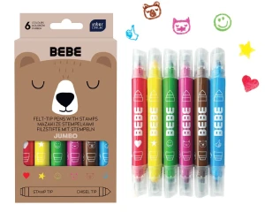 PISAKI STEMPELKI 2STR 6KOL JUMBO BEBE INT PUD