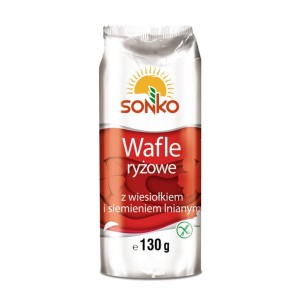 Wafle ryżowe z wiesiołkiem i siemieniem lnianym SONKO 130 g