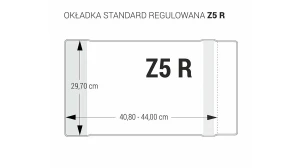 Okładka regulowana Z5 - 297 bezbarwna BIURFOL OZB-50