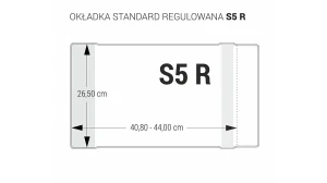 Okładka regulowana S5 - 265 bezbarwna BIURFOL OZB-51