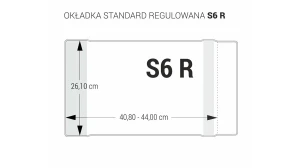 Okładka regulowana S6 - 261 bezbarwna BIURFOL OZB-52