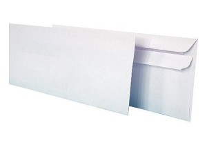 Koperta DL  biała podłużna  SK samoprzylepna (50 szt.)