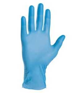 Rękawice cienkie lateksowe S niebieskie / 100 szt. /