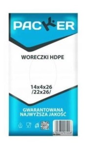 Woreczki foliowe HDPE 14 x26 cm 700 szt./ opak.
