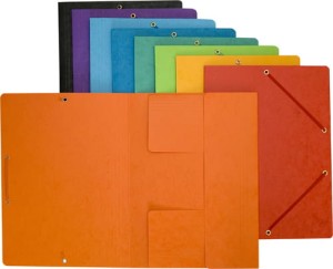 Teczka preszpanowa A4 z gumką czerwona BANTEX