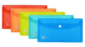 Teczka kopertowa OXFORD URBAN DL czerwona z tworzywa sztucznego