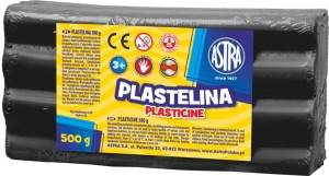 Plastelina ASTRA 0,5 kg czarna