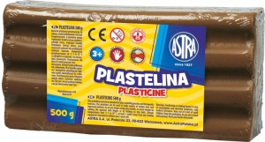 Plastelina ASTRA 0,5 kg brązowa