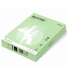Papier kolorowy A4 160 g zielony pastelowy MG28 do ksero i drukarek Maestro