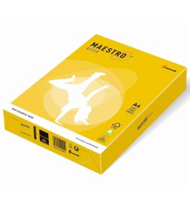 Papier kolorowy A4 160 g żółć siarkowa IG50 do ksero i drukarek Maestro