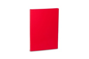 Teczka tekturowa A5 skrzydłowa czerwona gruba z rzepem VauPe