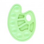 Paleta do farb plastikowa zielona owalna 23 x 17 cm STARPAK