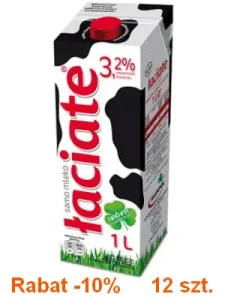 Mleko Łaciate 1 litr  3.2% - opakowanie 12 szt.