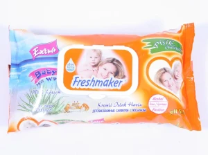 Chusteczki higieniczne nawilżane Baby z klipsem 60 szt.