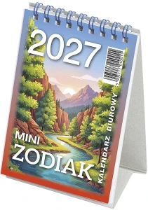 Kalendarz biurowy stojący ZODIAK MINI 2027 ( 8,5 x 12 cm )