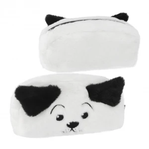 Piórnik saszetka pluszowa 1zamek Dog B&W STARPAK 502046