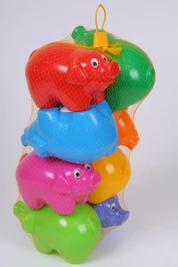 Skarbonka 18 cm Świnka kolorowa PLASTIK POLSKA 025036