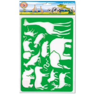 Szablon plastikowy Zwierzęta Safari KOH-I-NOOR 9820/1
