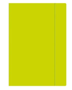 Teczka z gumką papierowa A4 Limonkowa Fluo INTERDRUK 267221