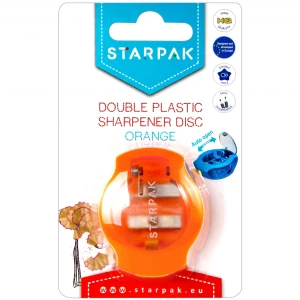 Temperówka 2 ostrza Dysk pomarańczowa  B/C STARPAK 471006