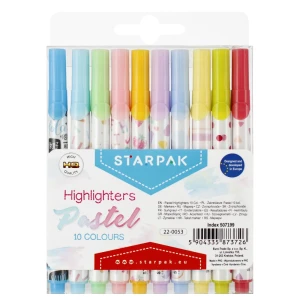 Zakreślacz 10 kolorów pastel STARPAK 507199
