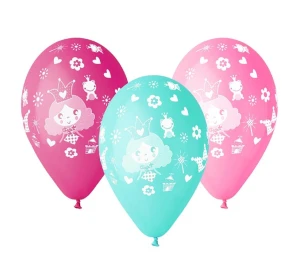 Balony Premium "Księżniczka", nad. 1 kolor, 12" / 5 szt.