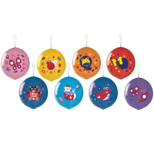 Balony GPBD1 pastelowe, PIŁKA z nadrukiem Lux - mix / 50 szt.