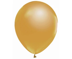 Balon dekoracyjny 12" metaliczny złoty op.10 szt. Party GODAN CB-1MZN