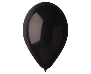 Balon pastelowy 25 cm czarny op.10 szt. Party GODAN G90/P10/14